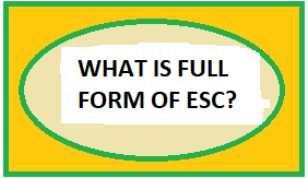Trending 10 Full Form of ESC?
