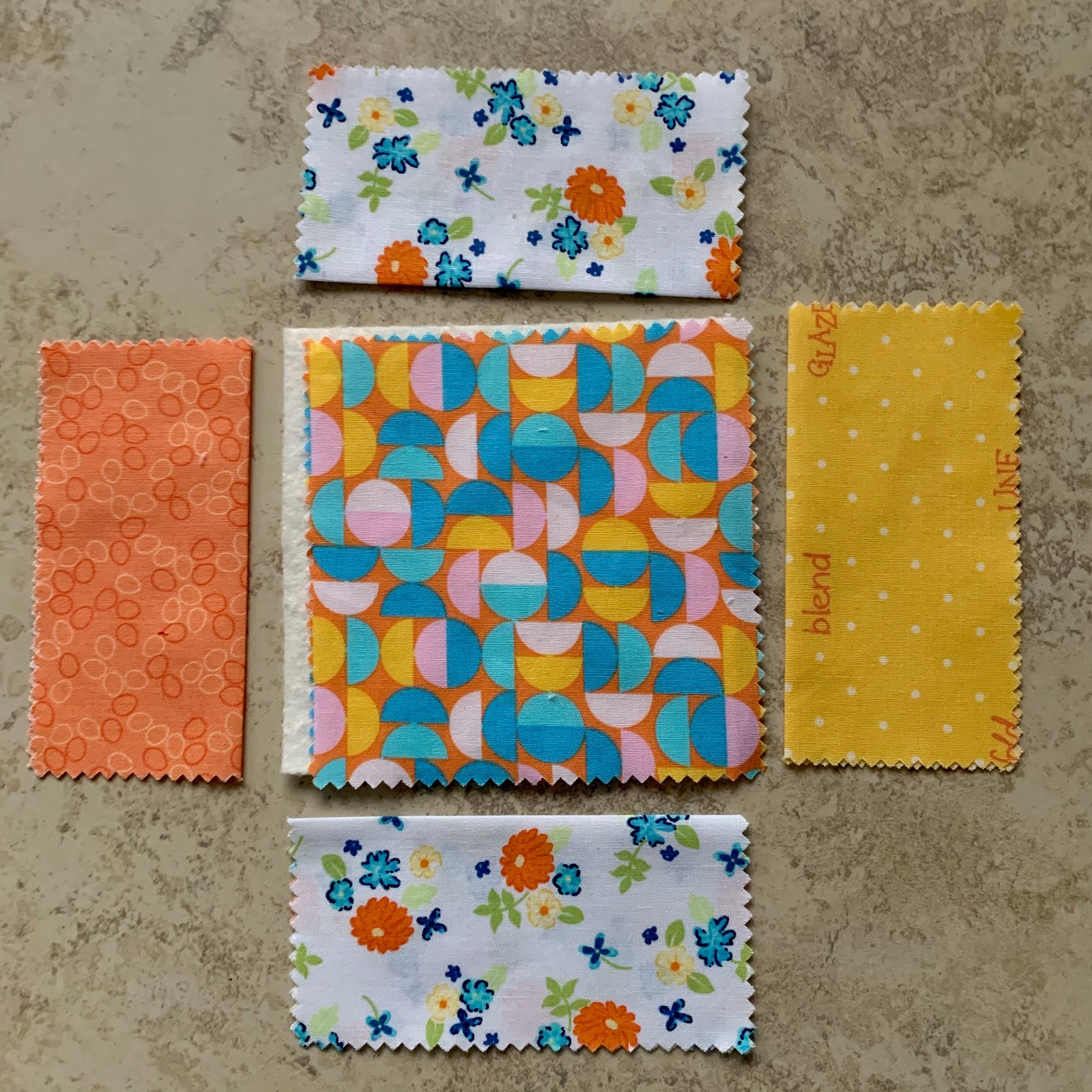 Fabric Scrap Coasters Created Homemade