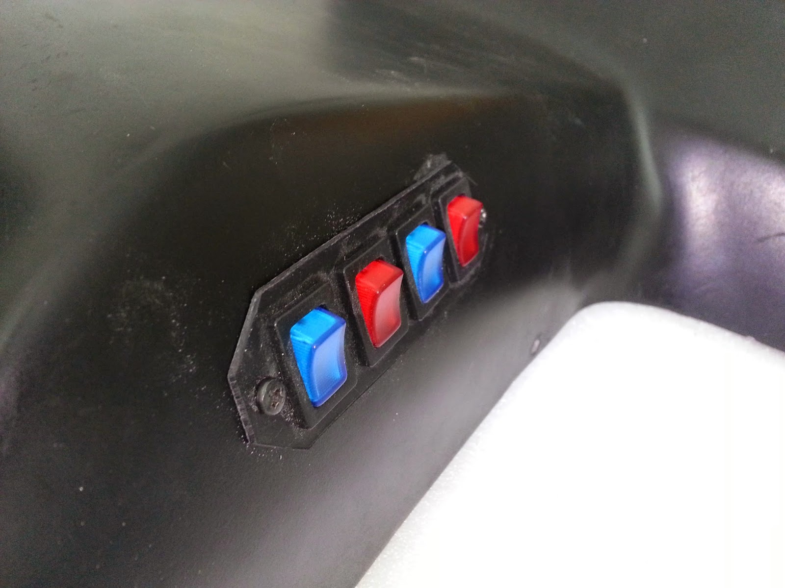 My Knight Rider 2000 project: Adding Switches To K.I.T.T.s Upper Console