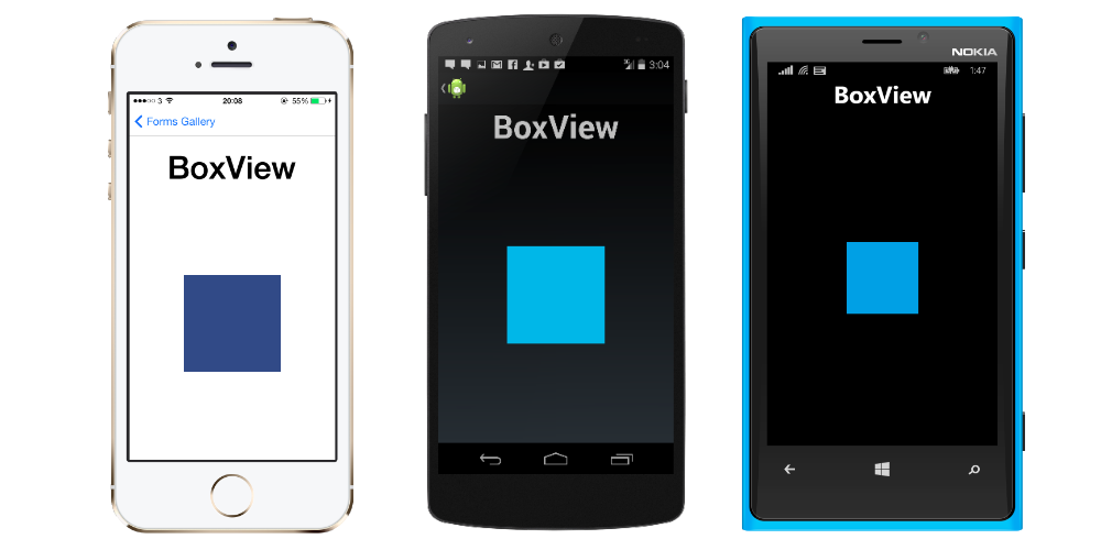 Box View in Xamarin Forms