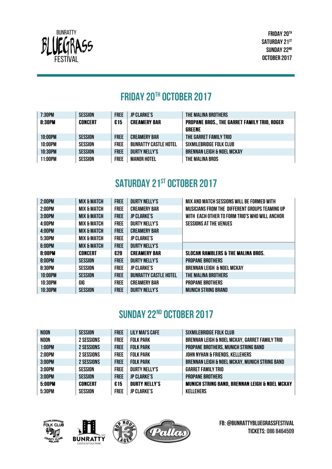 The Bluegrass Ireland Blog Updated Bunratty Bluegrass Festival