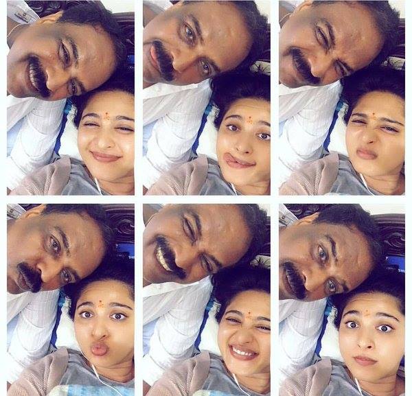 Anushka Shetty Selfie With DAD