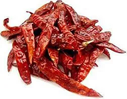 Whole dried red chillies