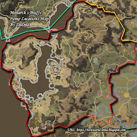 Monarch's Bluffs hemp node locations map