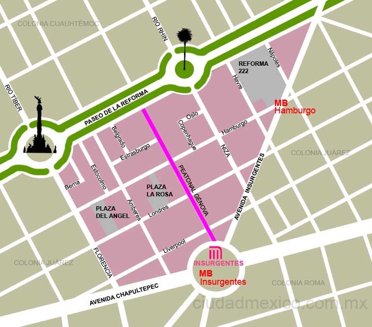 La Juárez, D.F. La Zona Rosa