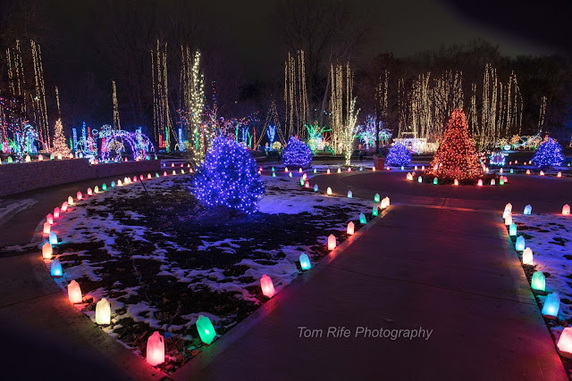Holiday Light Show will dazzle at Janesville's Rotary Botanical Gardens. Image credit Tom Rife Photography.