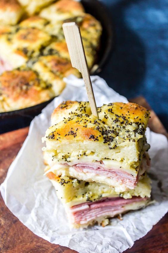 Keto baked ham & poppy seed sliders Keto Dinner Recipes