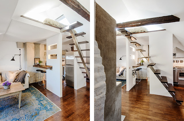 Apartamento decorado vintage e rústico. Blog Achados de Decoração