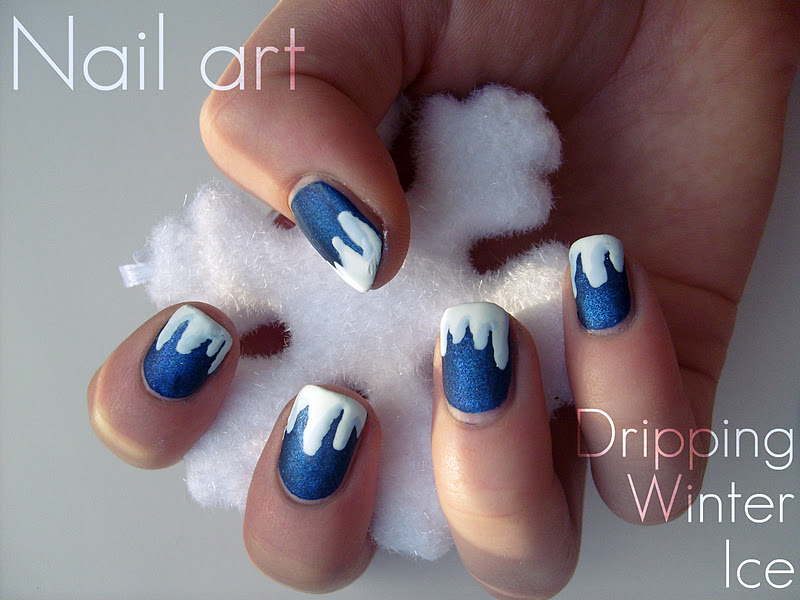 Aura Kasih Lawyers Nail art Dripping Winter Ice
