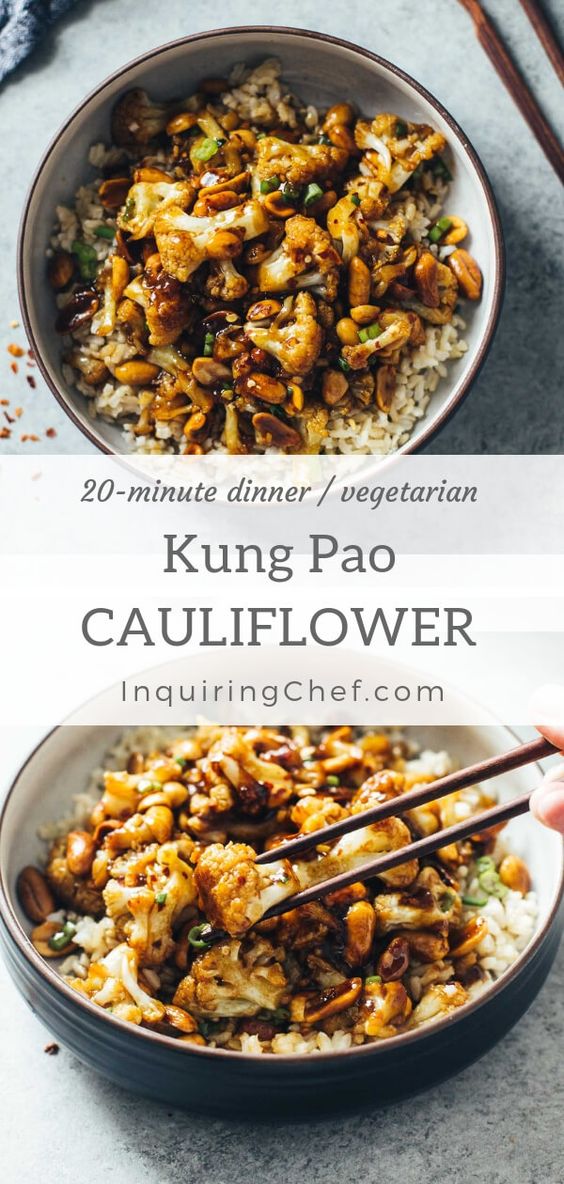 Kung Pao Cauliflower Secret Delicious Recipes Foods