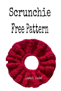 free crochet pattern hair scrunchie