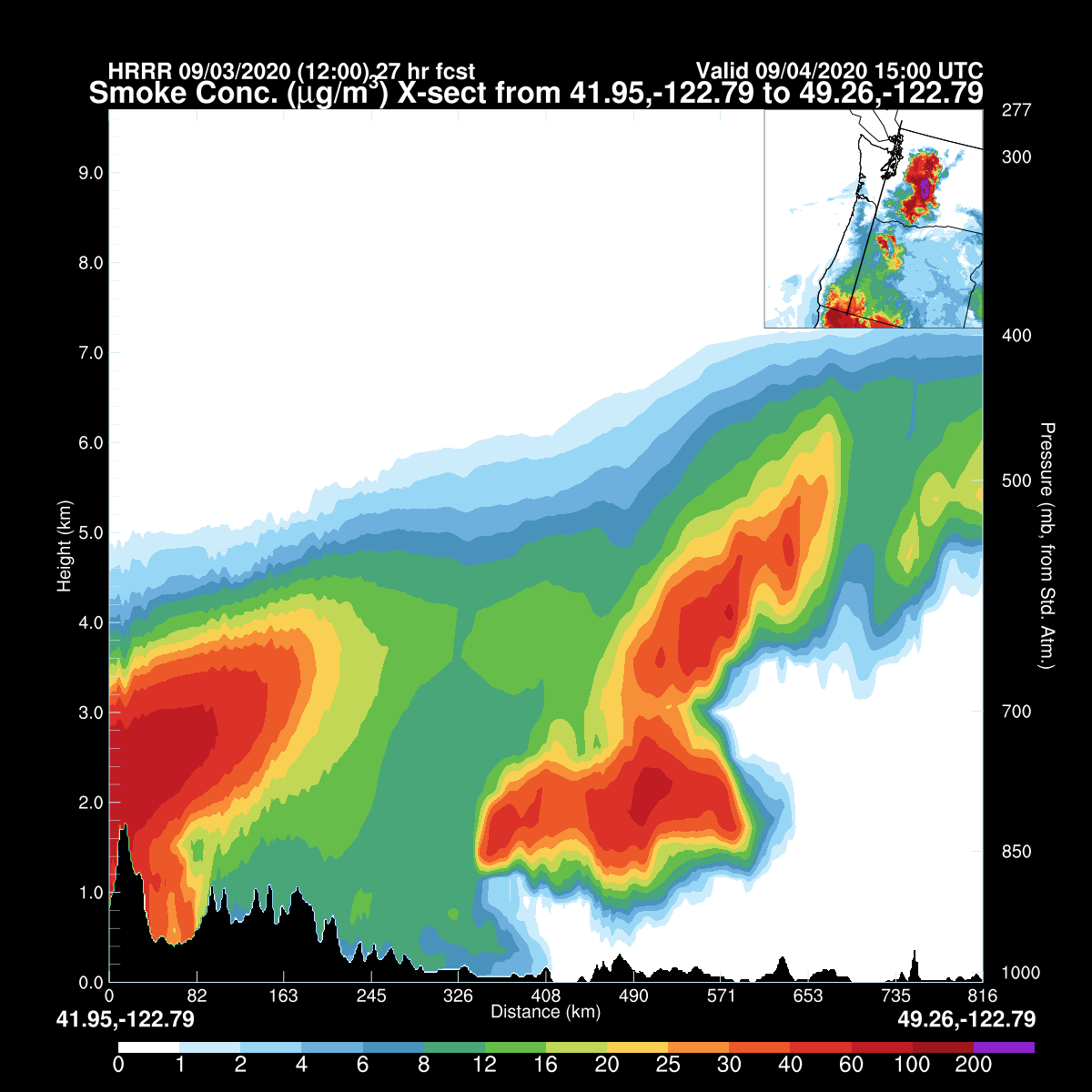 Cliff Mass Weather Blog Wildfire Smoke Heading for Washington State