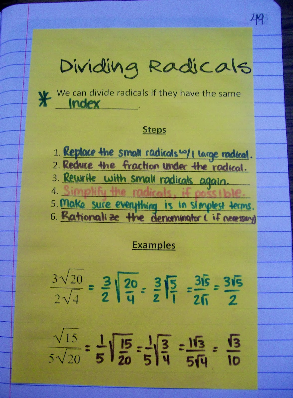 Math = Love: Ending Our Unit On Radicals