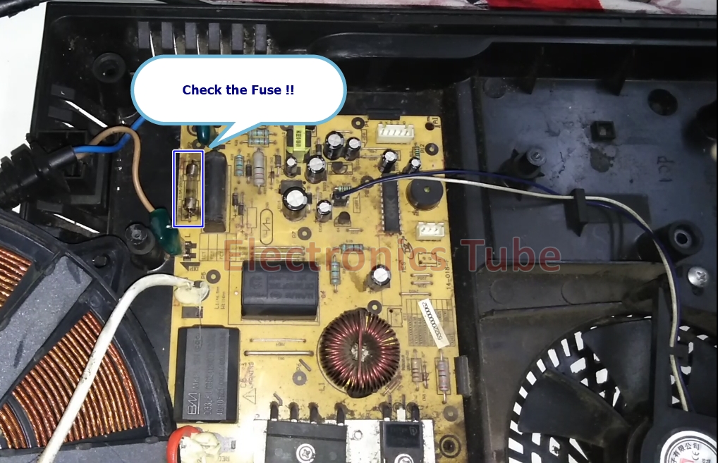 How to repair a dead induction cooker , step by step procedure explained