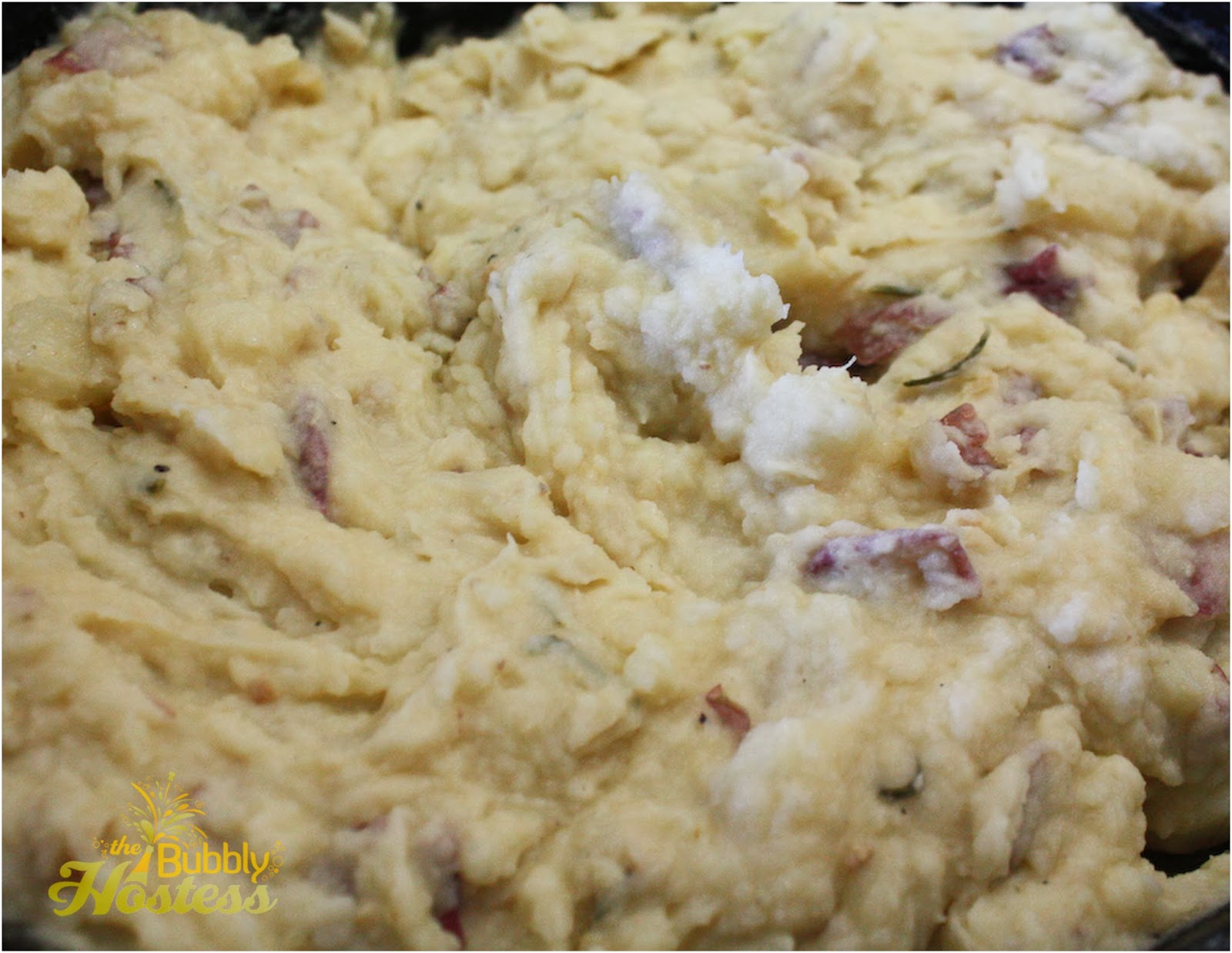 The Bubbly Hostess Roasted Garlic Mashed Red Potatoes with Rosemary