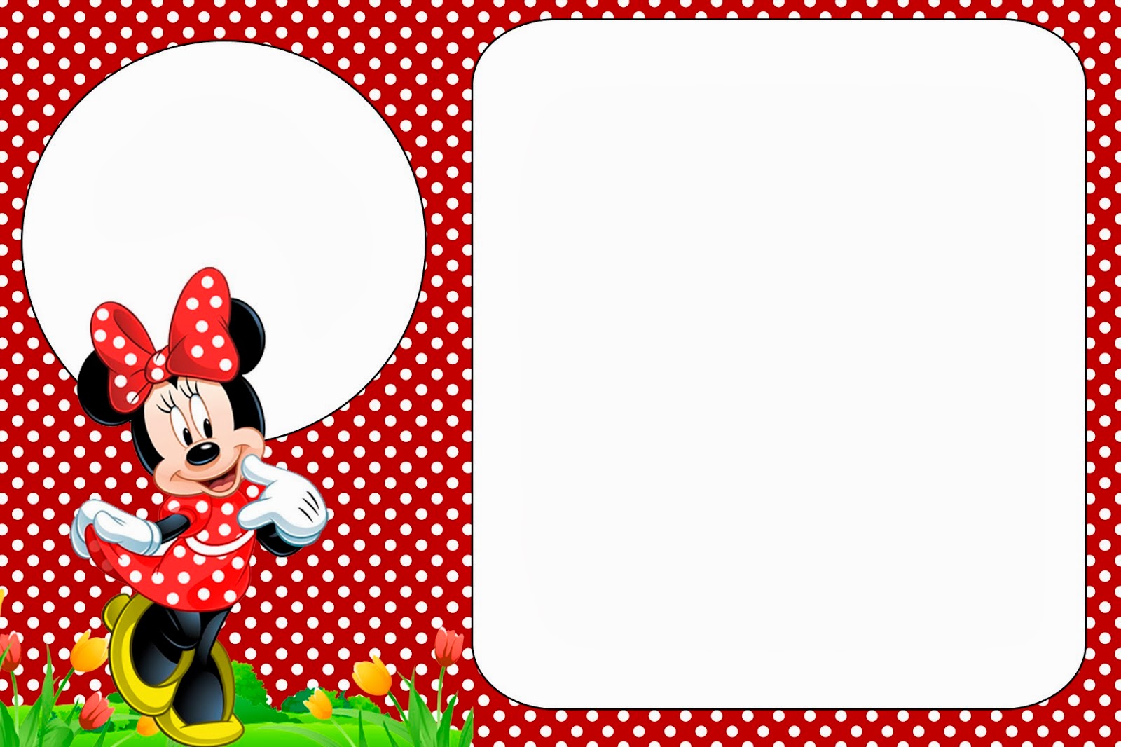 Imprimibles Gratuitos e Invitaciones para Fiestas de Minnie rojo ...