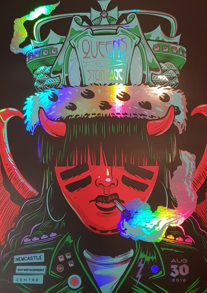 INSIDE THE ROCK POSTER FRAME BLOG Queens of the Stone Age Hobart Newcastle Australia Posters