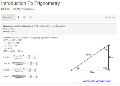 Introduction to Trigonometry Ex 8.1