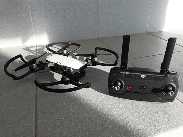 DJI Spark drone with controller