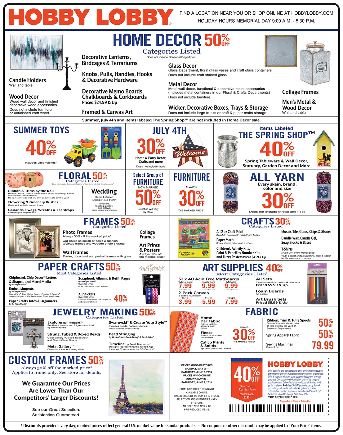 hobby lobby weekly ad may 27 june 2 2018 grocery weekly ads target weekly flyer port huron