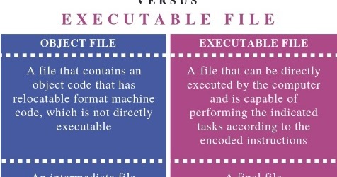 What is the Difference Between Object File and Executable File