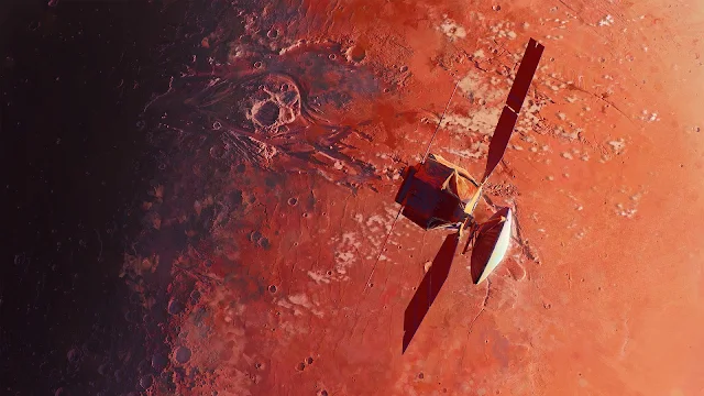 Mars Reconnaissance Orbiter illustration in 1920 x 1080 pixels