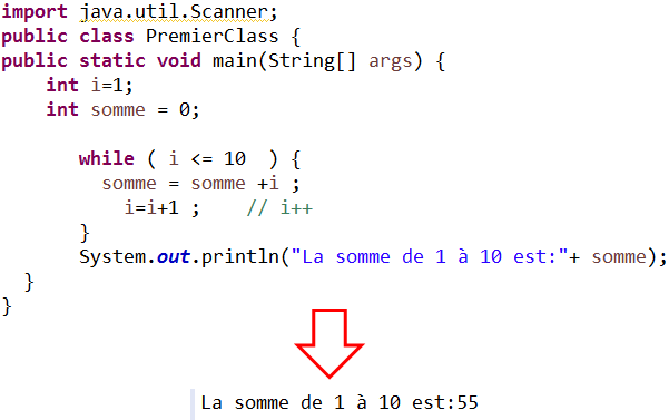 les exercices en java