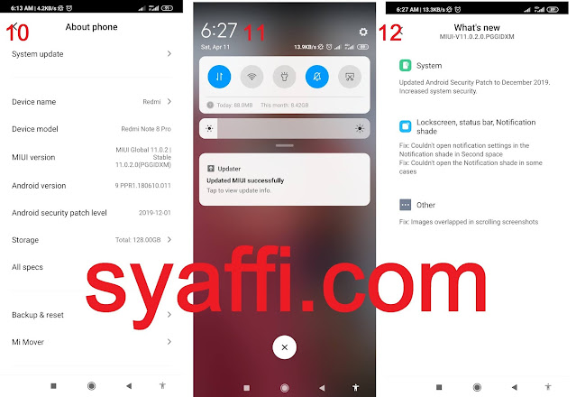 Cara UPDATE MIUI 11 Redmi Note 8 Pro MIUI 11 Download
