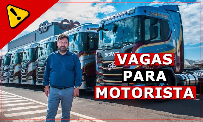 Trans Panorama abre vagas para Motorista Carreteiro 