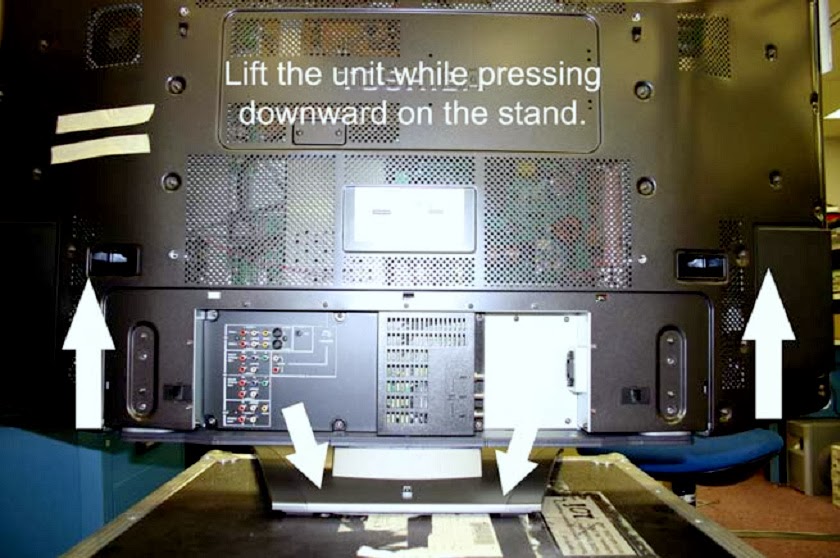 Electro help HOW TO REMOVE STAND TOSHIBA 42HP84