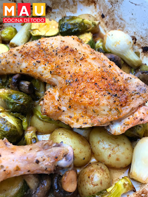 pollo al horno rostizado mau cocina de todo receta facil