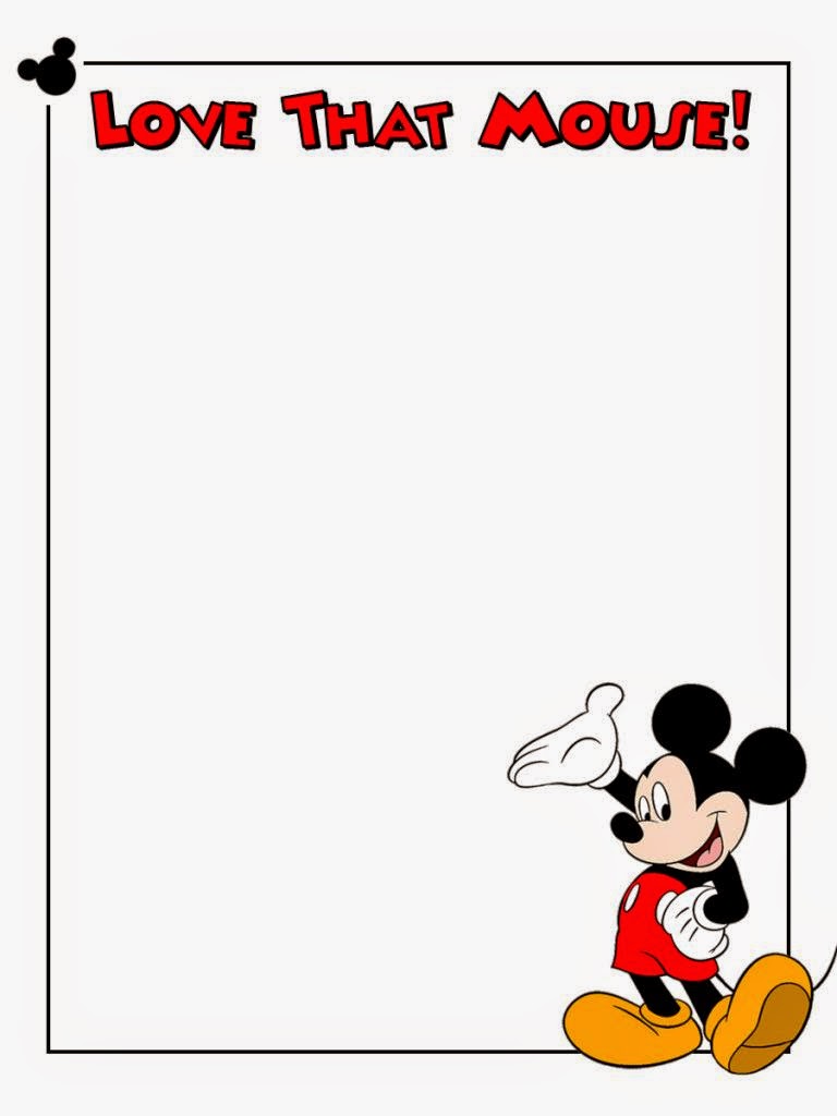 Mickey Free Printable Notebook. - Oh My Fiesta! in english