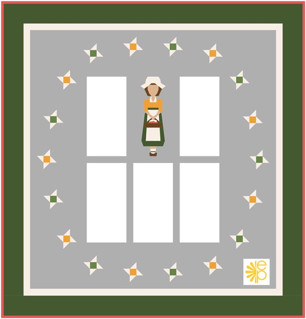 easypatchwork with Karen Ackva Generations of Friendship Quilt Layout