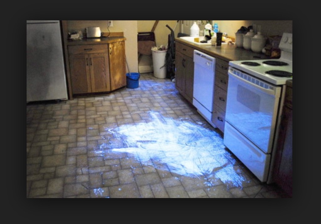 Utilização do Luminol na cena do crime