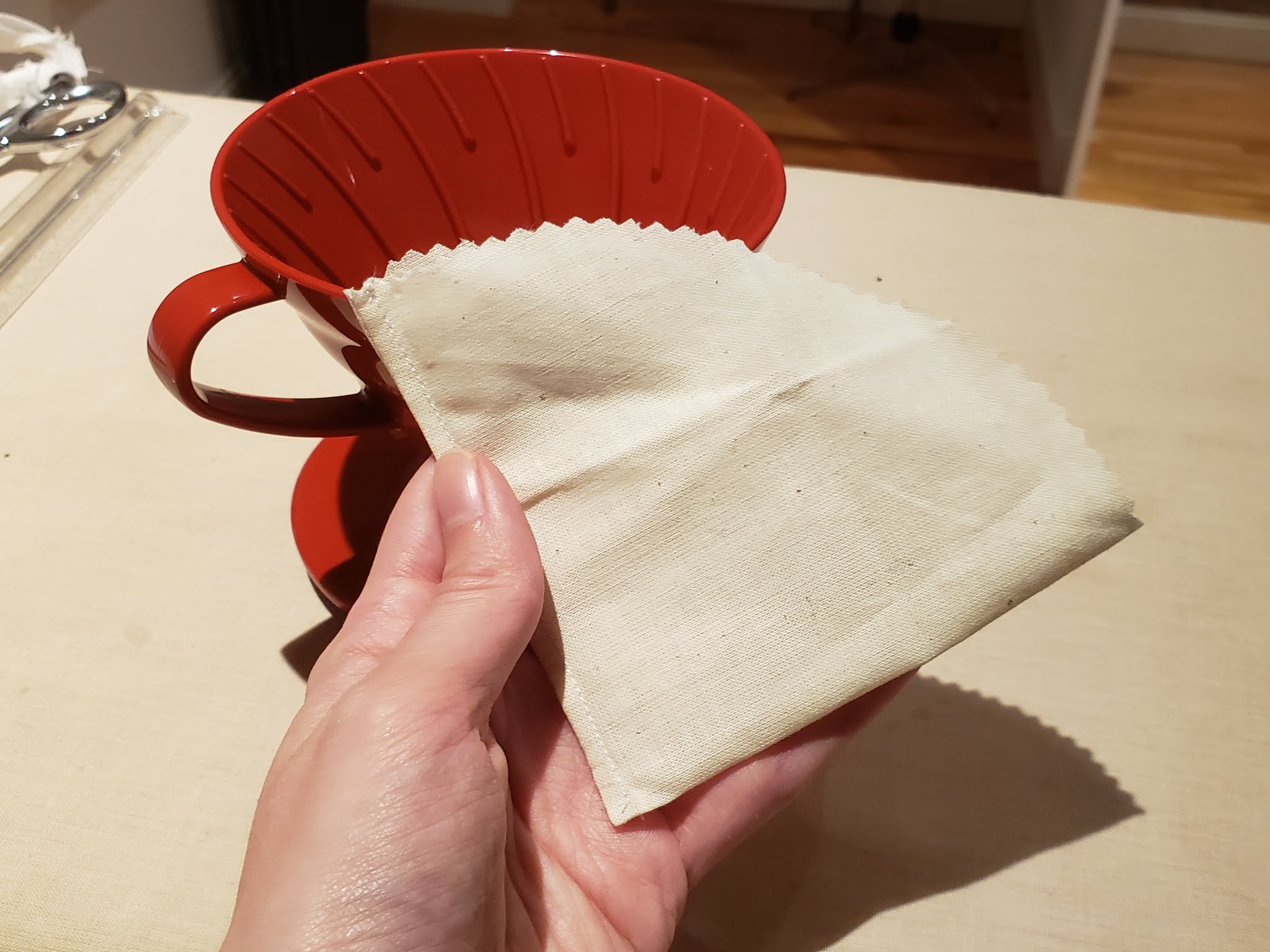 DIY Reusable Cloth Coffee Filter