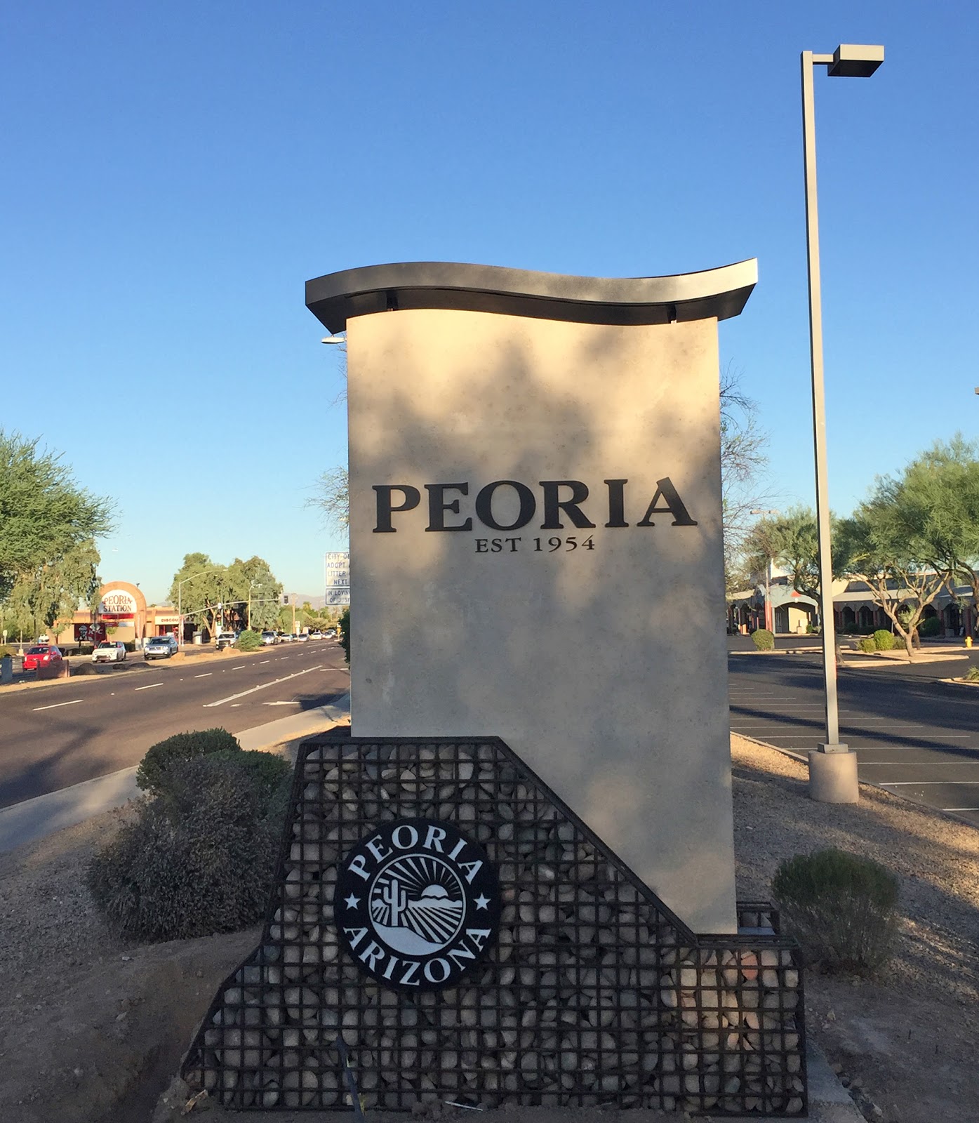 History Adventuring Why the Peoria, Arizona sign says 1954, although