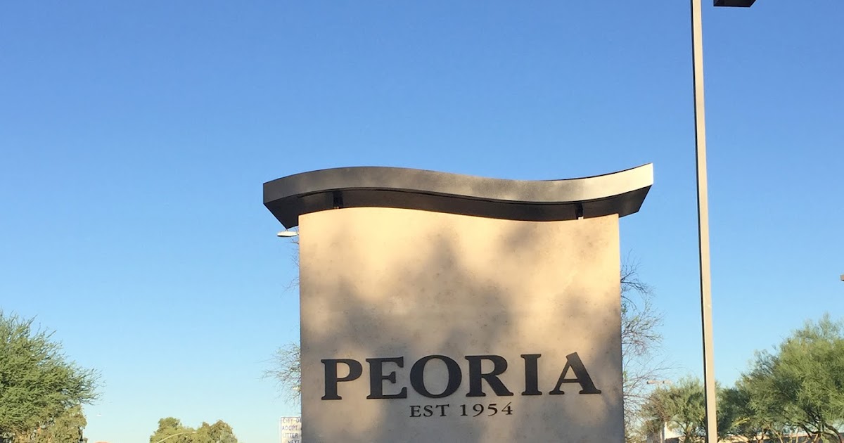 History Adventuring Why the Peoria, Arizona sign says 1954, although