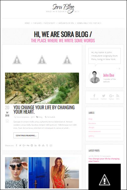 Top 10 Sora Responsive Blogger Templates Without Footer Credit Public 