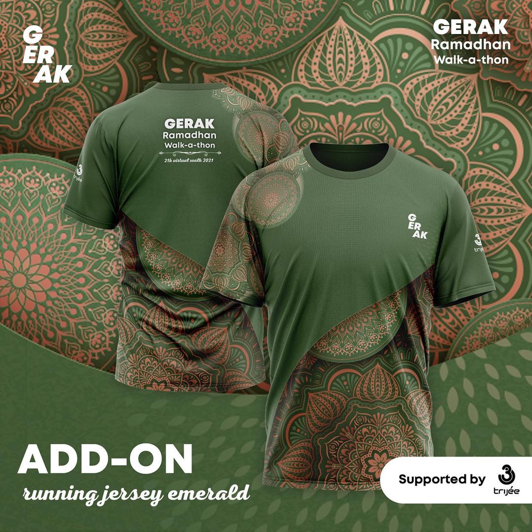 Short Jersey 🔍 GERAK Ramadhan Walk-A-Thon • 2021 Short Jersey 👕 GERAK Ramadhan Walk-A-Thon • 2021
