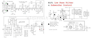 High-Quality Subwoofer Low Pass Filter Circuit Diagram
