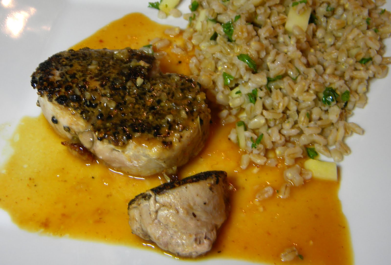 The Annual Cookbook BlogStyle Peppercorn Pork Tenderloin with Dijon