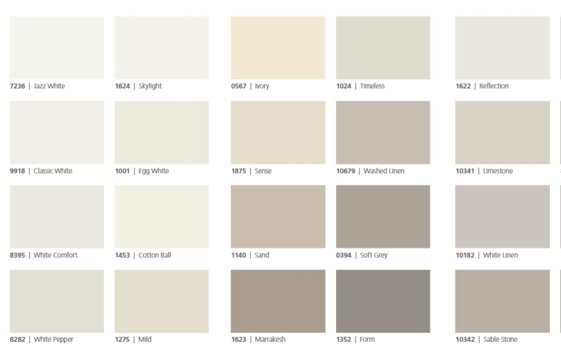 بطاقة اختيار الوان 2019 من جوتن عالم الألوان