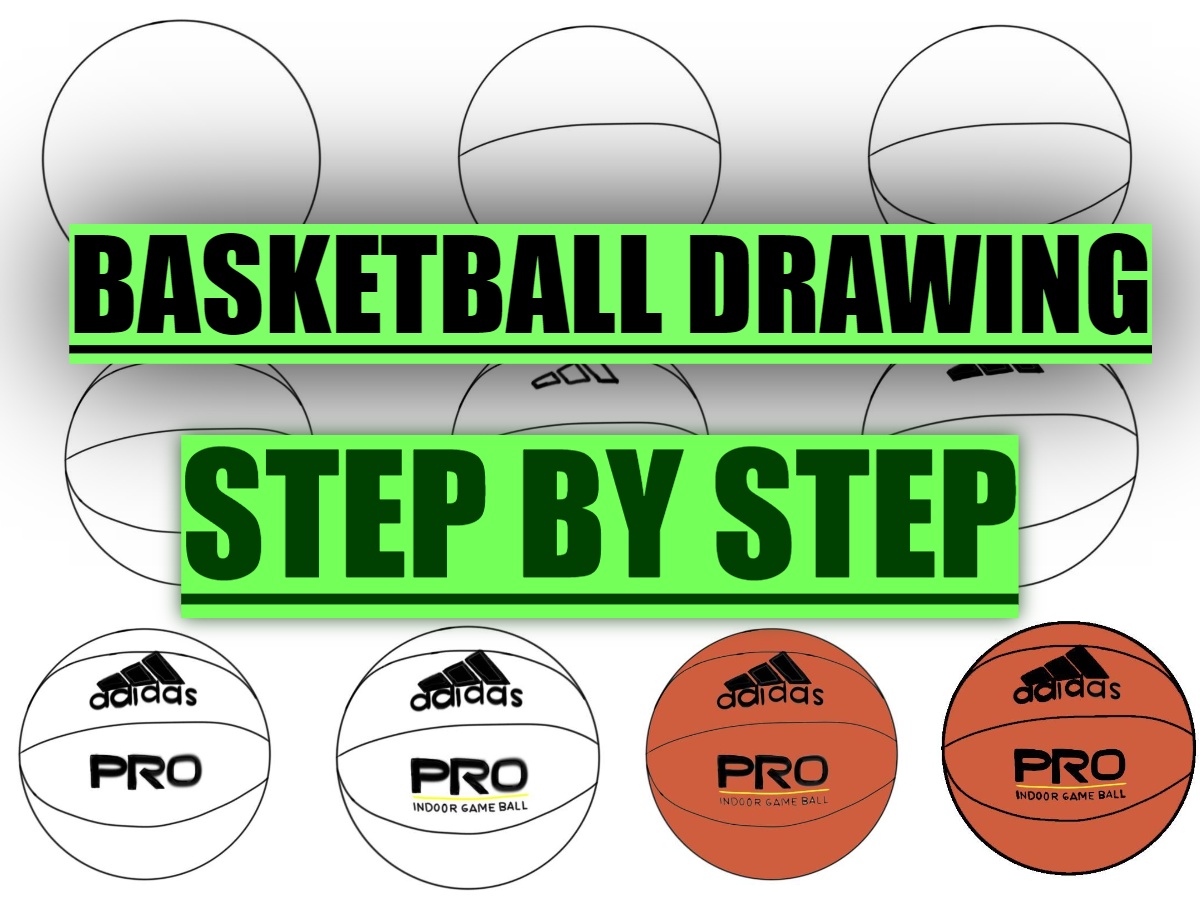 Basketball drawing easy drawing of a basketball court and basketball