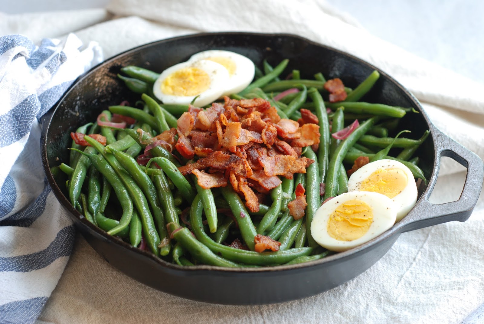 Fleur DeLectable Green Beans with Hot Bacon Dressing