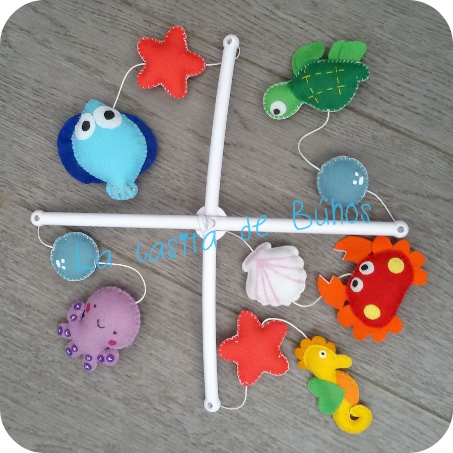 Móvil cuna peces - Baby Sea crib mobile