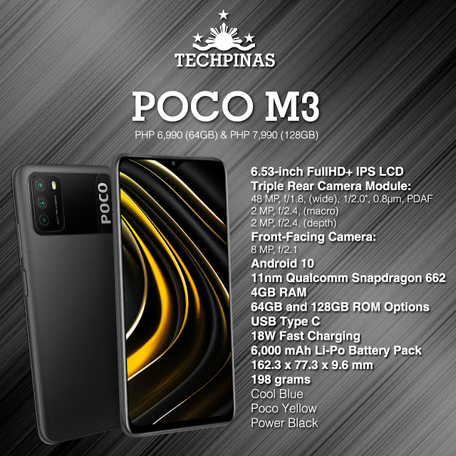 Xiaomi POCO M3 Philippines Price Specs, POCO M3,
