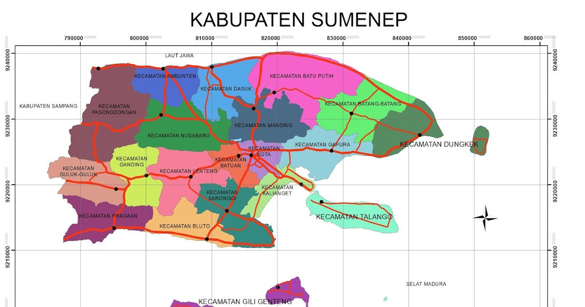 PETA KABUPATEN SUMENEP