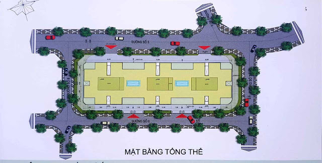 Mặt bằng dự án Chung cư An hội 3 - mặt bằng tổng thể 