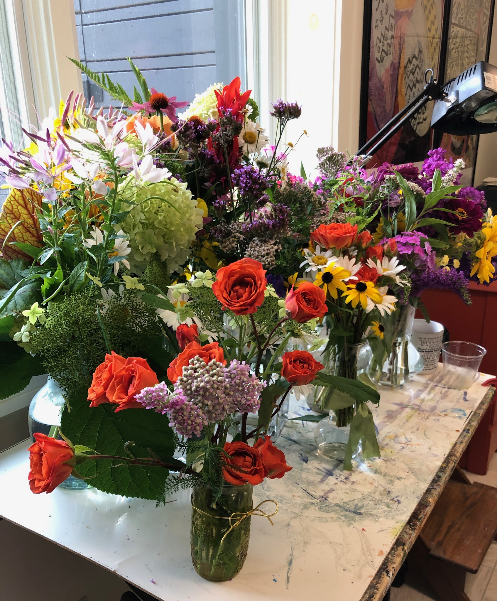 Flower arrangements for hospice