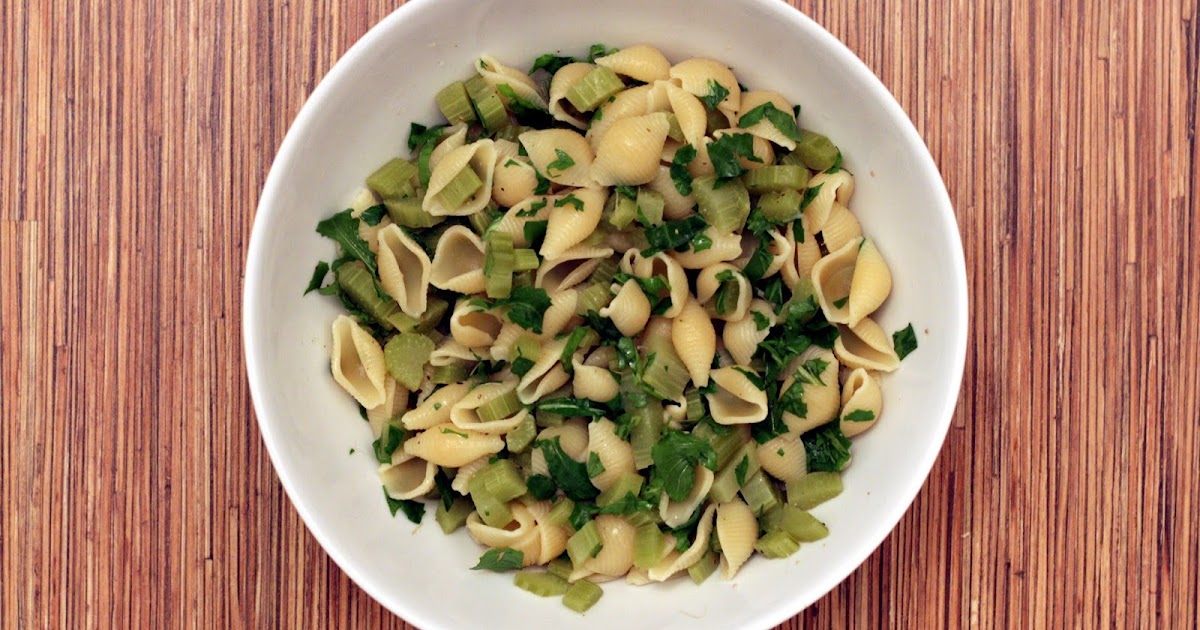 Muschelnudeln mit Kardy und Rucola